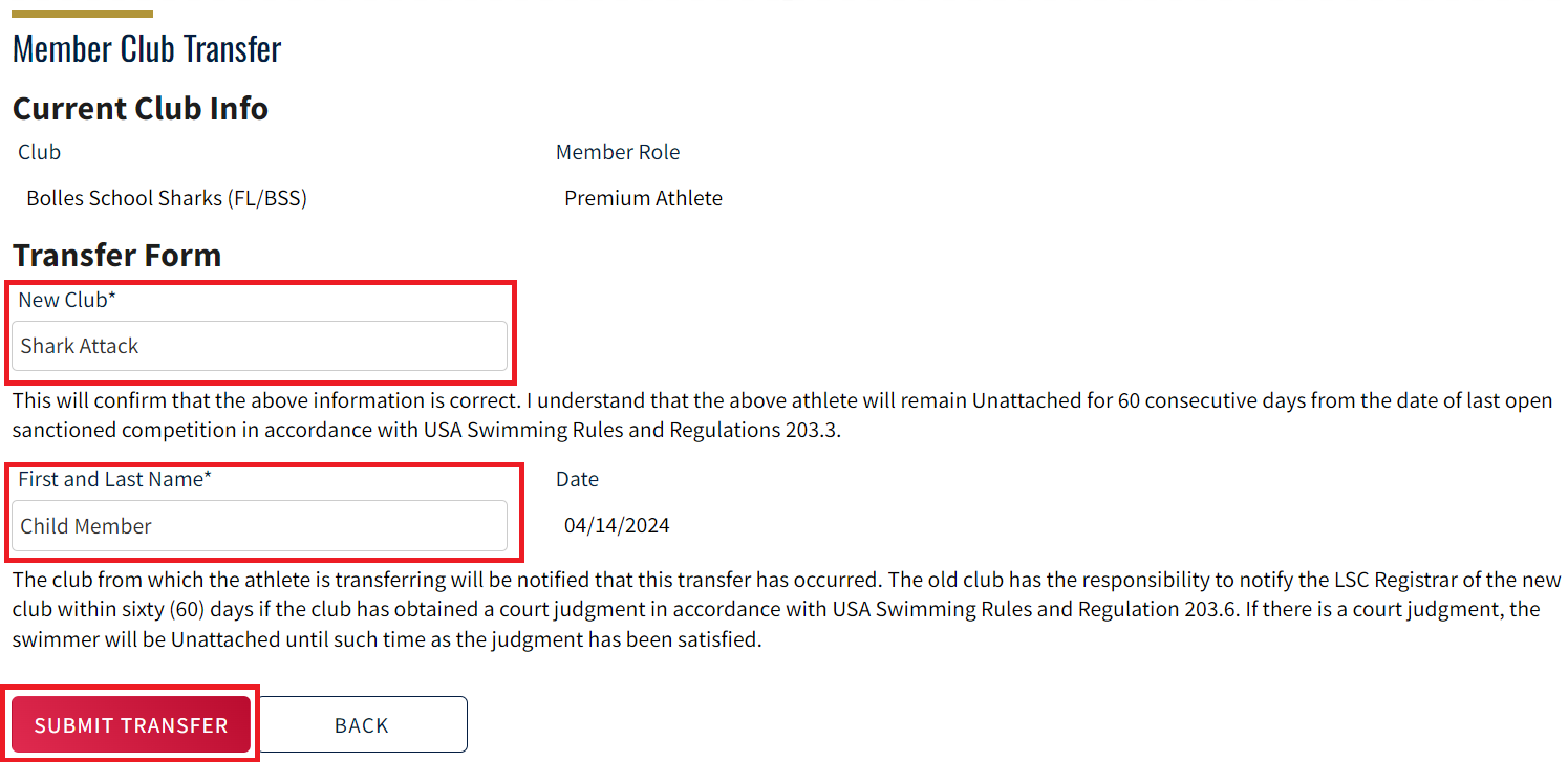 How do I transfer my child to a different club?(Elite group coached by ...